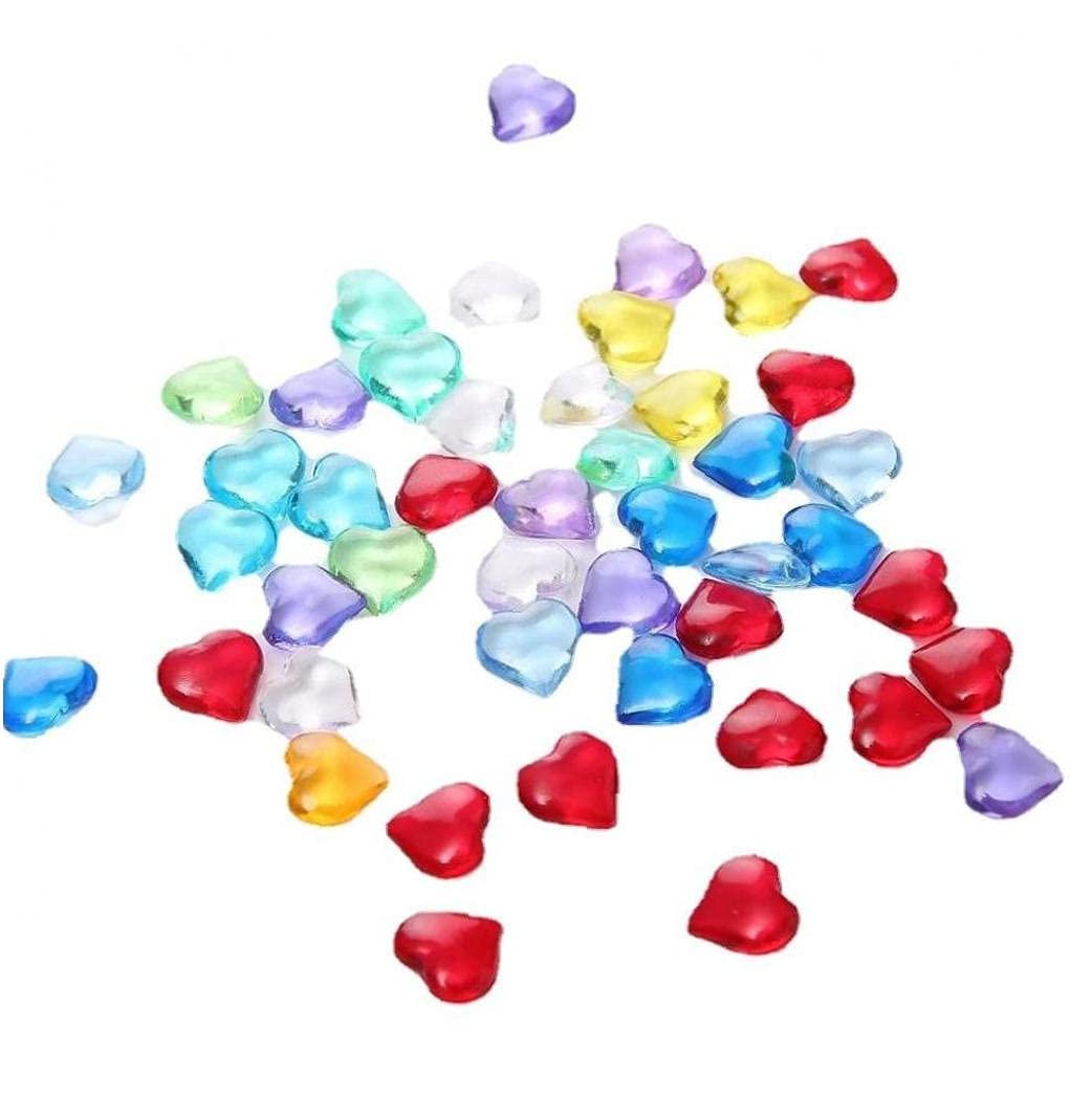 Amazon.co.jp: 2270pcs ハート シェイプ アクリル クリスタル